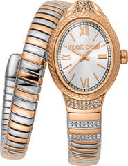 Roberto Cavalli Marea Quartz Bracelet Watch, 22mm x 33.5mm