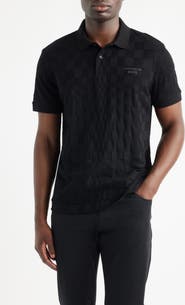 BOSS Porsche Spirit 70 Logo Jacquard Polo