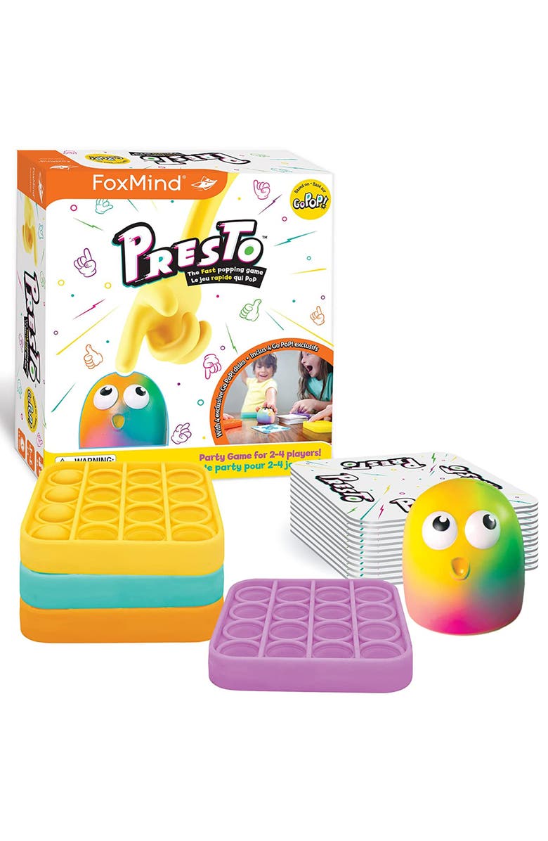 FoxMind Go Pop Presto Fidget Popping Game, Alternate, color,