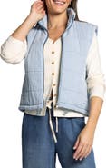 Thread & Supply Brina Quilted Denim Zip-Up Vest