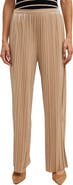 WISHLIST Velvet Accordion Pleat Wide Leg Pants