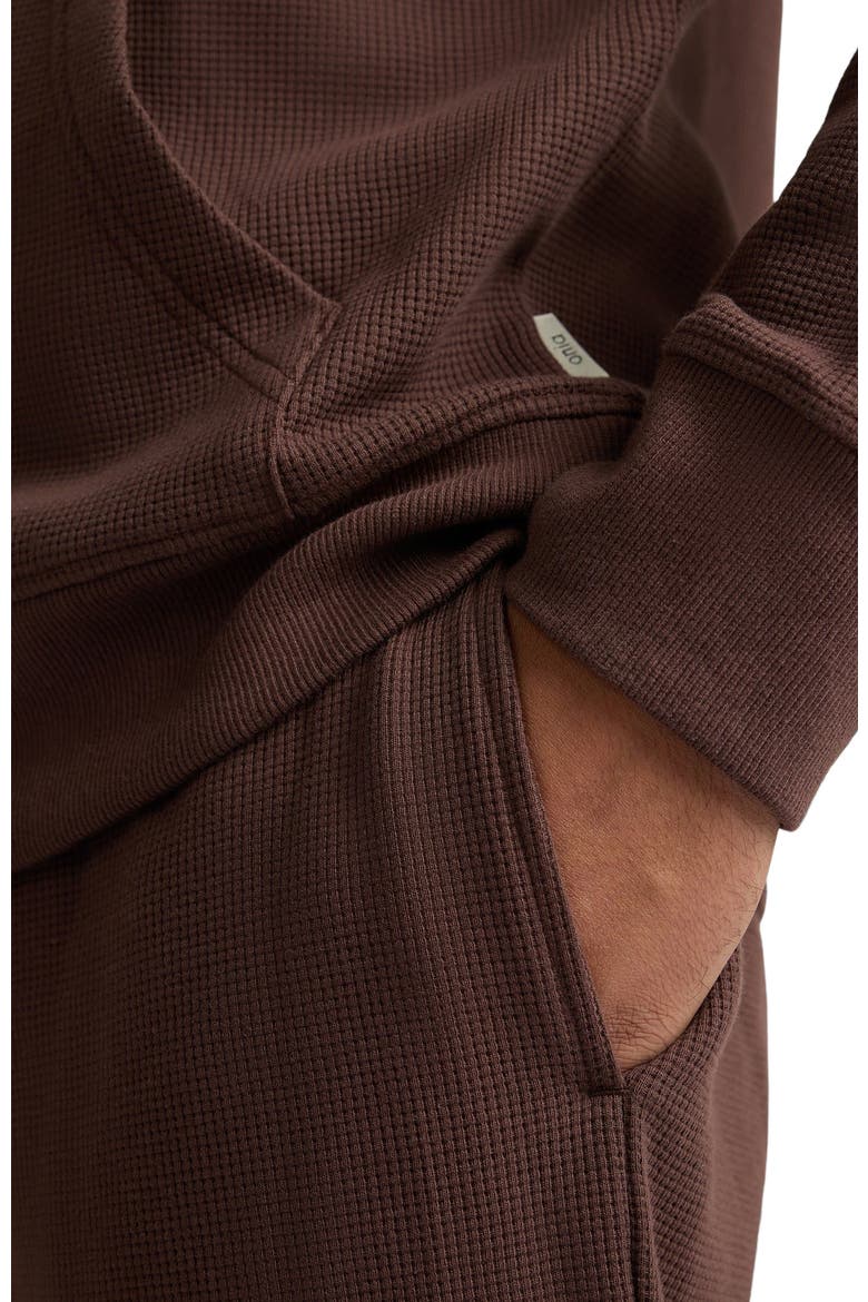 Heavyweight Cotton Waffle Jogger, Alternate, color, JAVA
