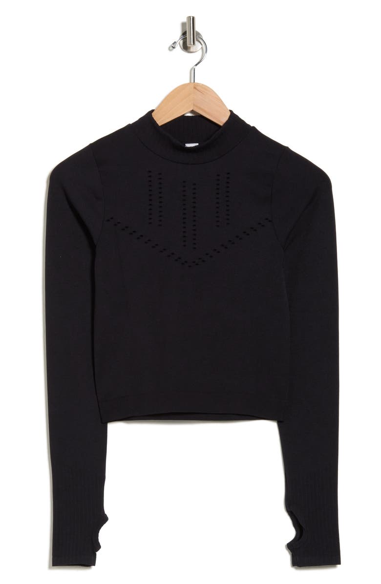 90 DEGREE BY REFLEX Porsha Seamless Long Sleeve Activewear Top, Alternate, color, 