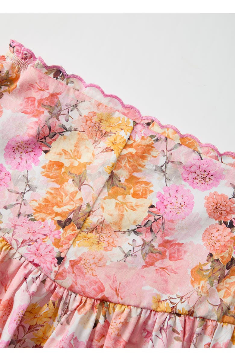 Marlo Kids Alessia Cotton Mini Skirt, Alternate, color, Floral