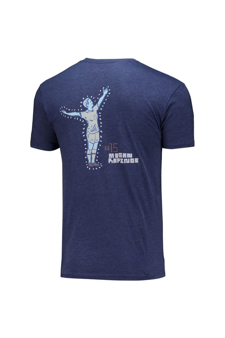 Men's round21 Megan Rapinoe Navy USWNT One Team One Goal T-Shirt, Alternate, color, Navy