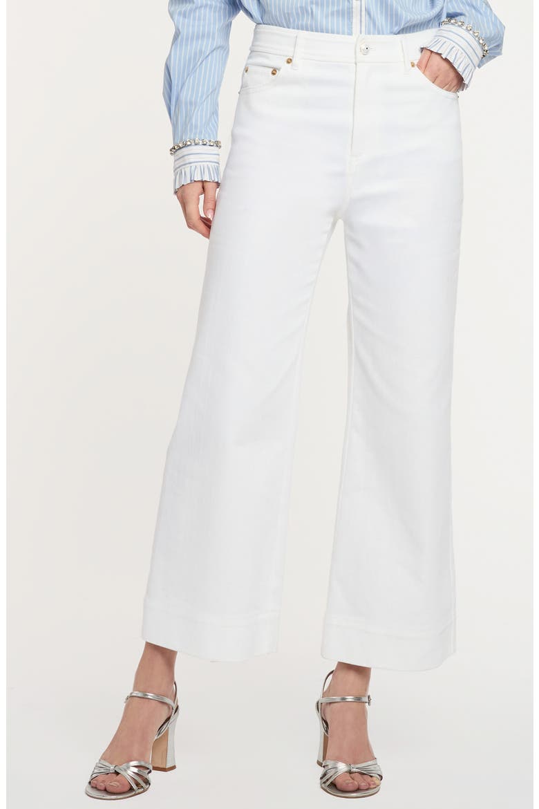 Joey Ankle Wide Leg Jeans, Main, color, WHITE