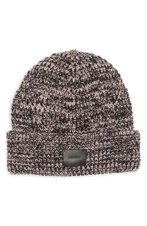 Angled Stitch Marled Beanie