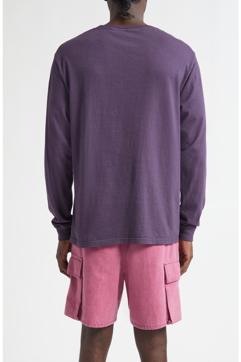 Core Logo Long Sleeve Pocket T-Shirt, Alternate, color, PLUM