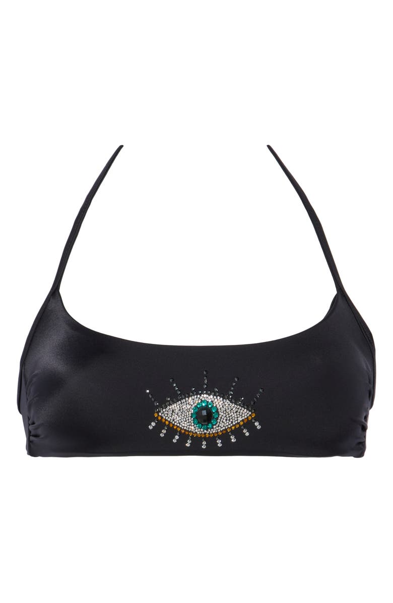 Kurt Geiger London Eye Bandeau Bikini Top, Alternate, color,
