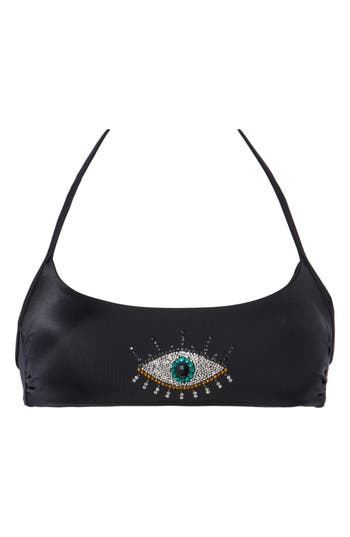KURT GEIGER KURT GEIGER LONDON EYE BANDEAU BIKINI TOP 