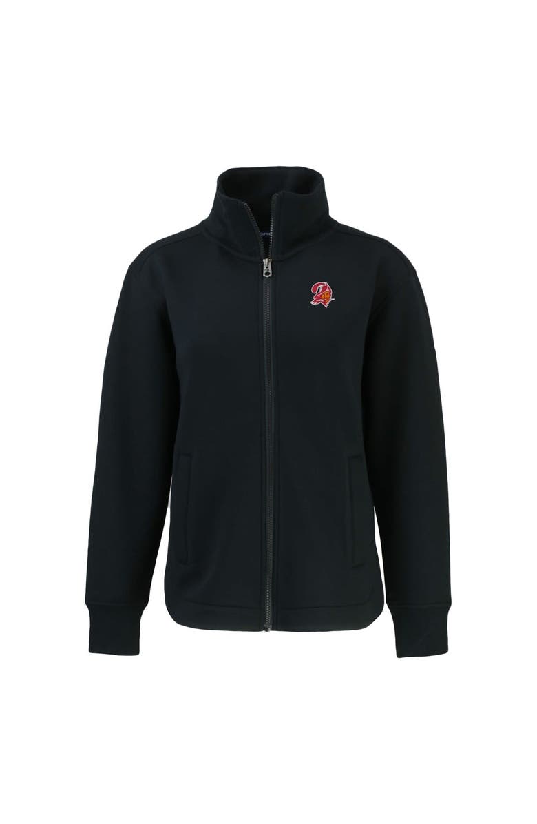 Cutter & Buck Women's Cutter & Buck Black Tampa Bay Buccaneers Throwback Logo Roam Eco Recycled Full-Zip Jacket, Alternate, color,