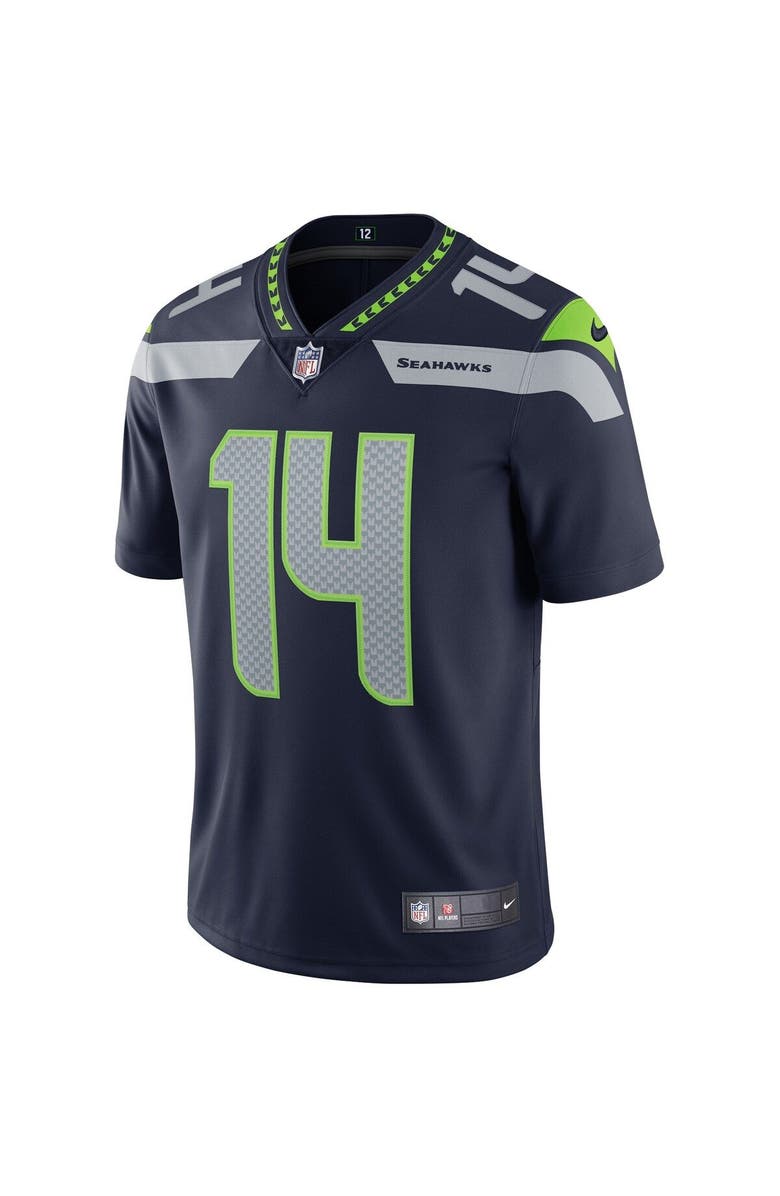 Nike Men's Nike DK Metcalf College Navy Seattle Seahawks Vapor Limited Jersey, Alternate, color, 