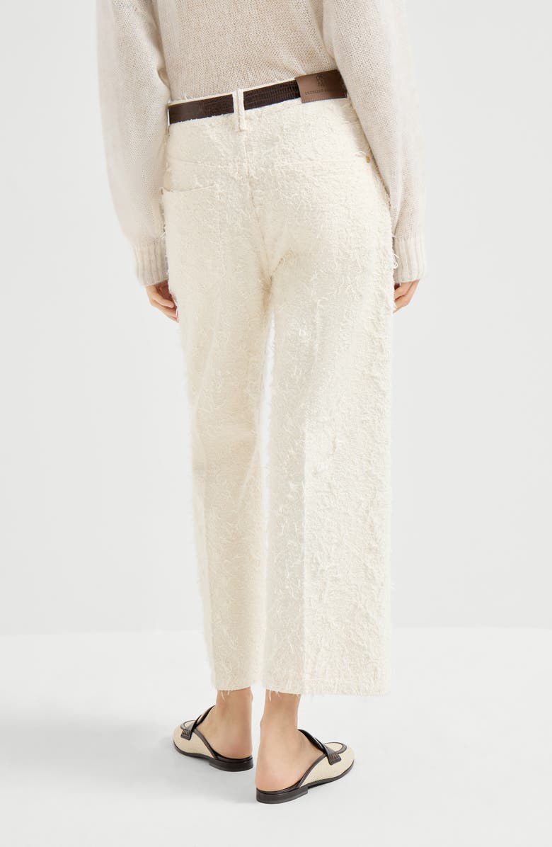 Brunello Cucinelli Contemporary Square trousers, Alternate, color, Ivory