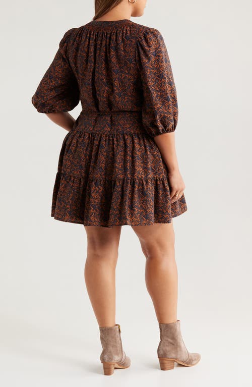 Caslonr Caslon(r) Tie Neck Tiered Dress