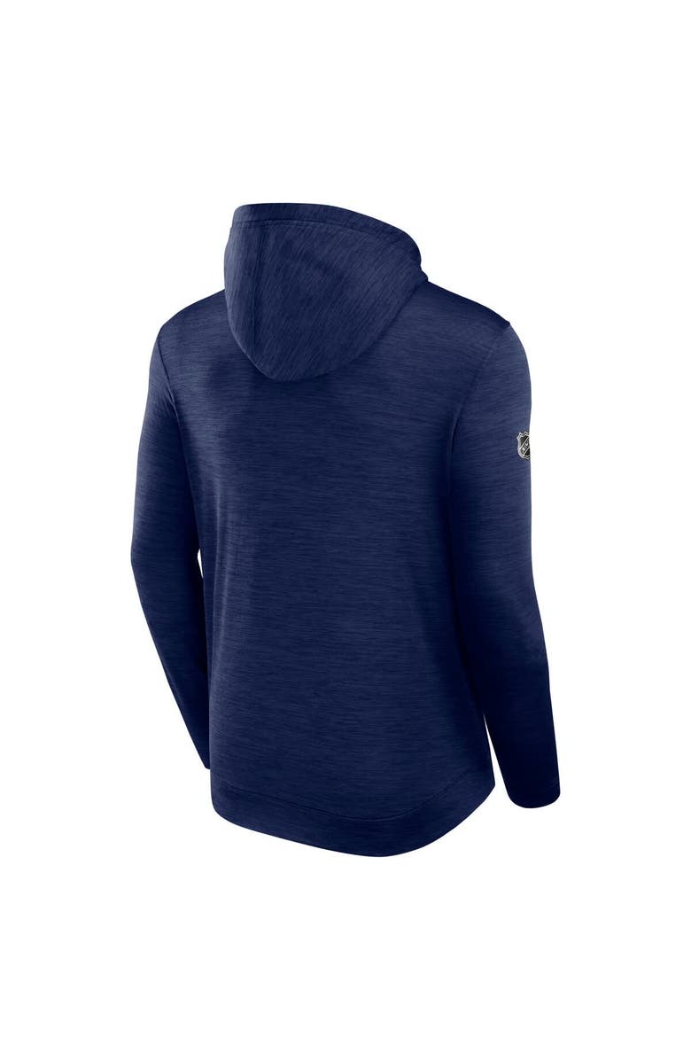 FANATICS Men's Fanatics Heather Navy Montreal Canadiens Authentic Pro Tech Pullover Hoodie, Alternate, color, 