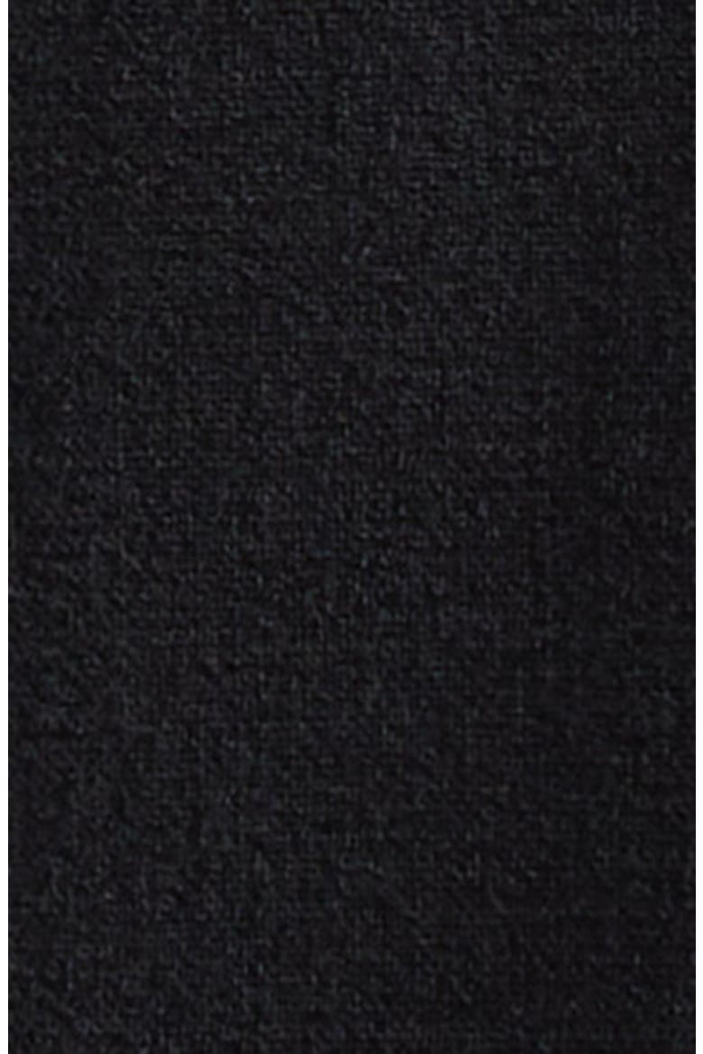 Enziana Peekaboo Lace Long Sleeve Wool Blend Crepe Dress, Alternate, color, BLACK