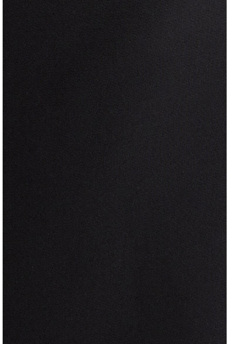 Bow Detail Bateau Neck Shift Dress, Alternate, color, BLACK