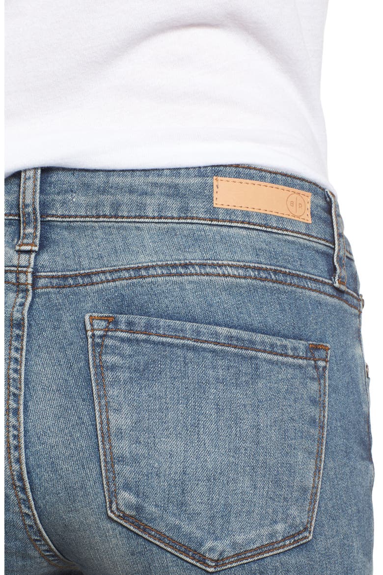 Distressed Skinny Jeans, Alternate, color, LIGHT WASH