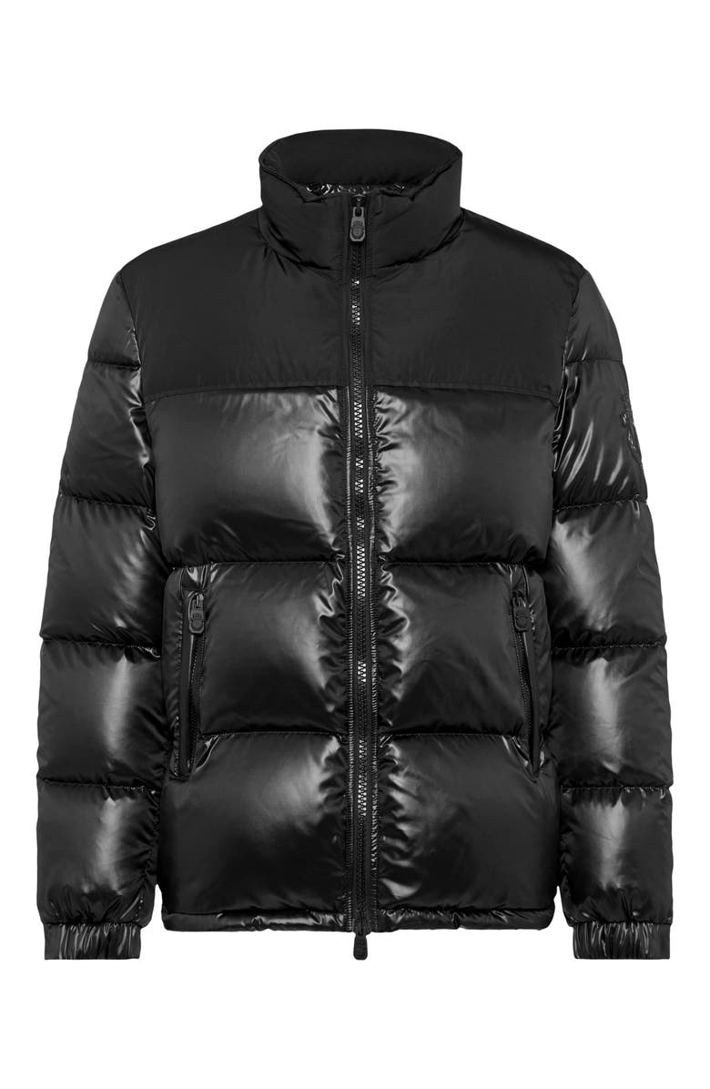 BILLIONAIRE Nylon Down Jacket Bicolor Crest Men, Main, color, Black