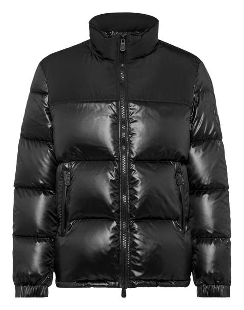 Nylon Down Jacket Bicolor Crest
