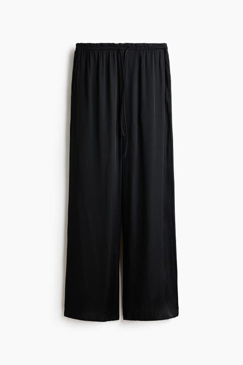 Satin Drawstring Trousers