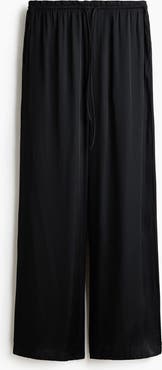 H&M Satin Drawstring Trousers