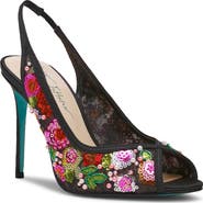 Betsey Johnson Gerri Sequin Slingback Sandal