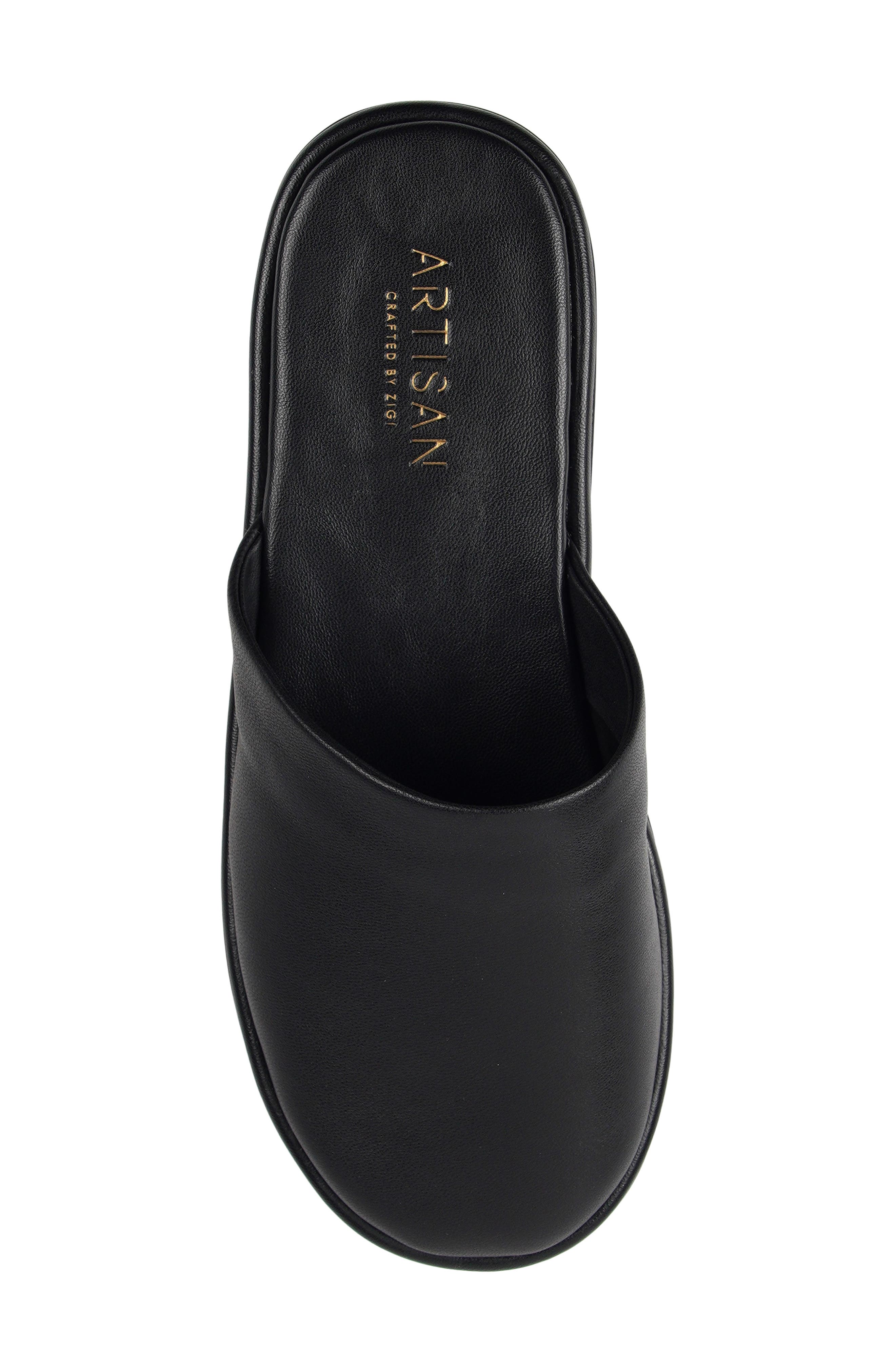Essexx Slipper, Alternate, color, BLACK LEATHER