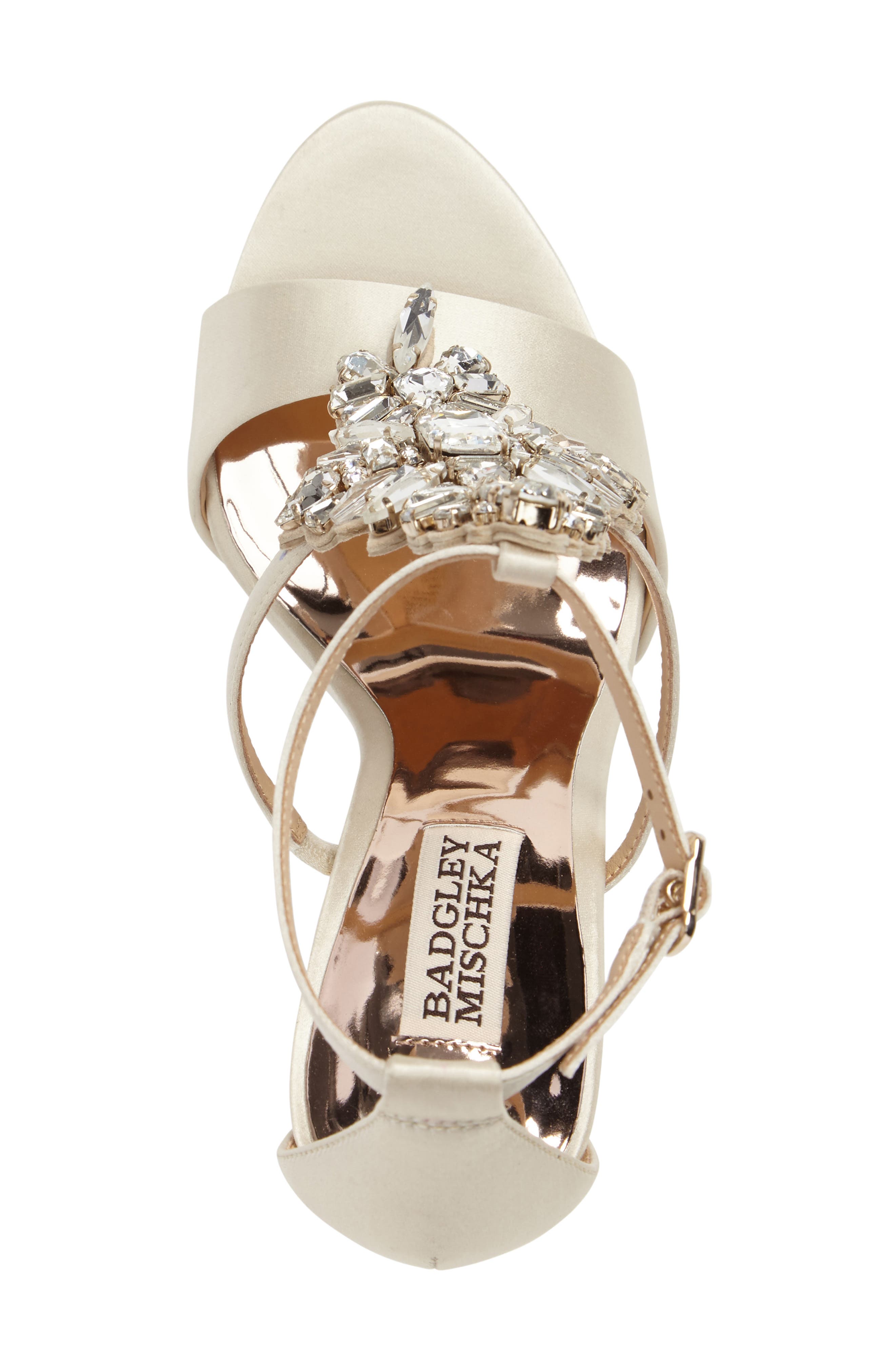Badgley Mischka Collection Badgley Mischka Basile Crystal Embellished Sandal, Alternate, color, 