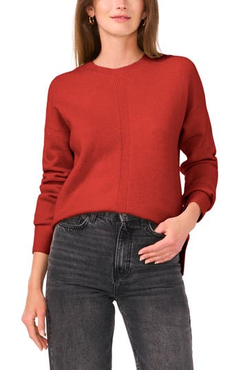 VINCE CAMUTO VINCE CAMUTO CROPPED CREWNECK SWEATER