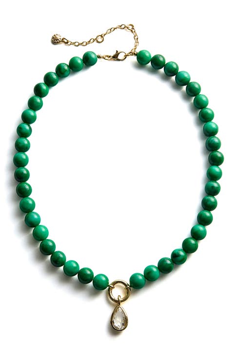 Janette Beaded Pendant Necklace