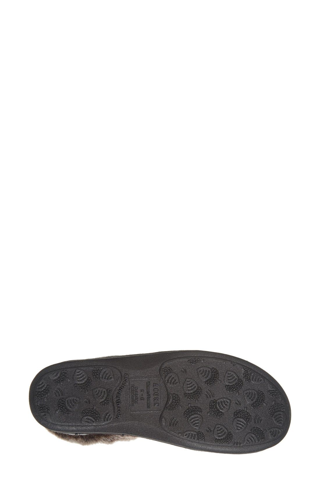 Faux Fur Slipper, Alternate, color, STONE