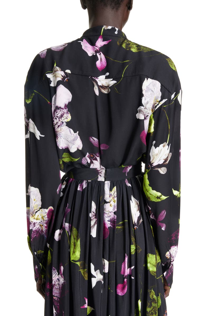 Erdem Floral Long Sleeve Top, Alternate, color, 