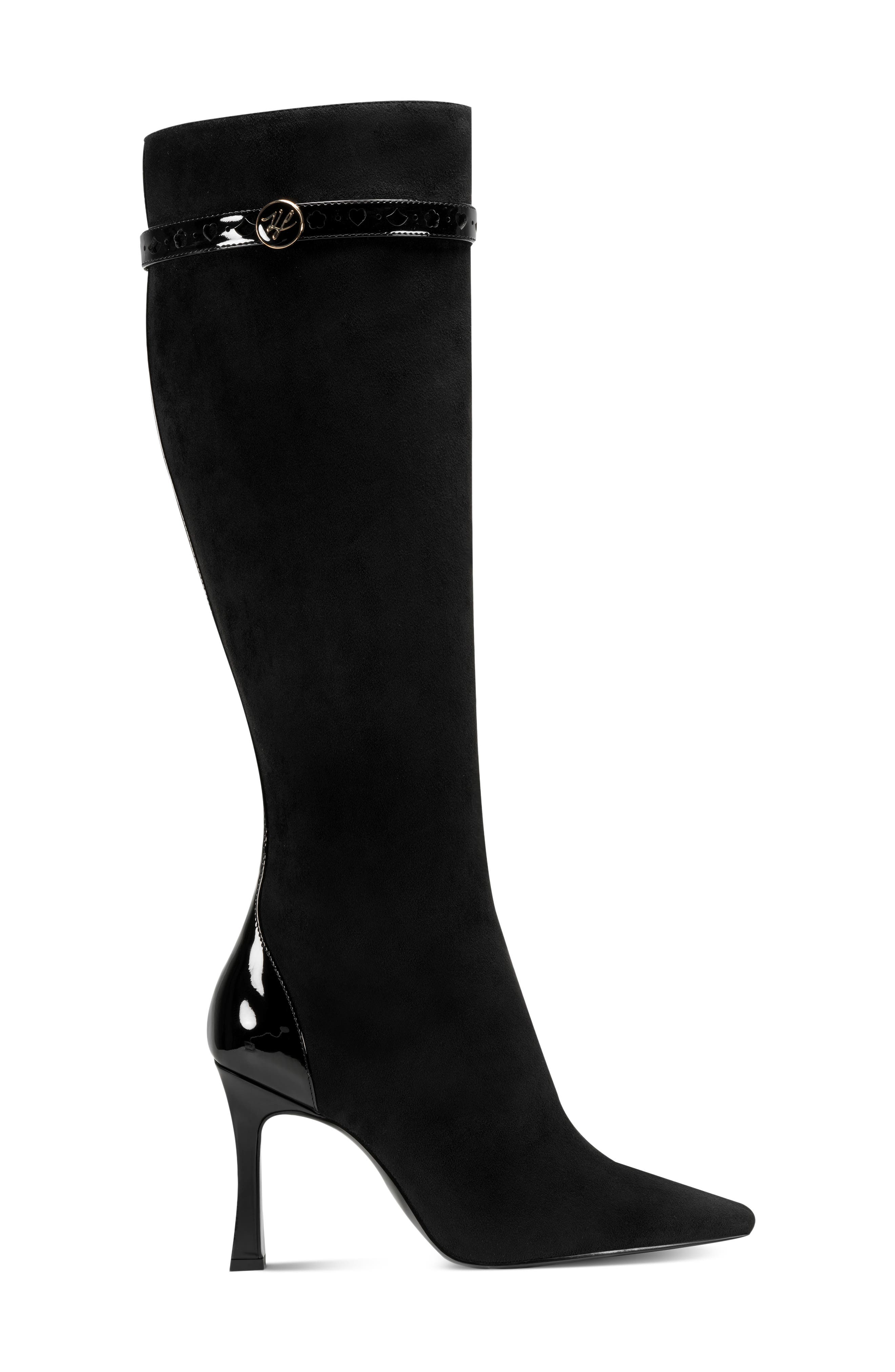 Shanelle Tall Boot, Alternate, color, BLACK