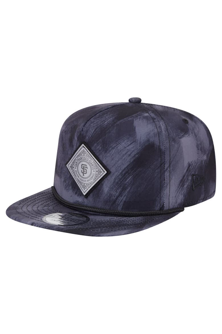Men's New Era Navy San Francisco Giants Printed Golfer Snapback Hat, Main, color, Navy