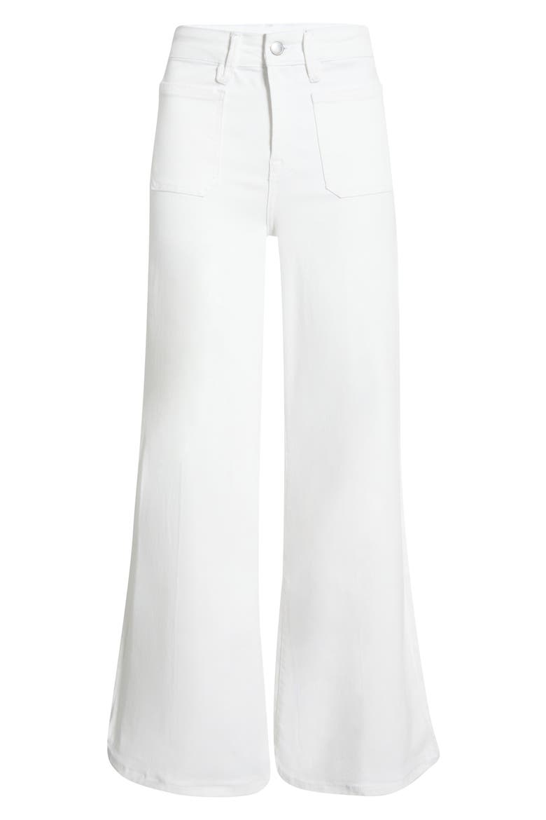 Good Palazzo High Waist Jeans, Alternate, color, WHITE001