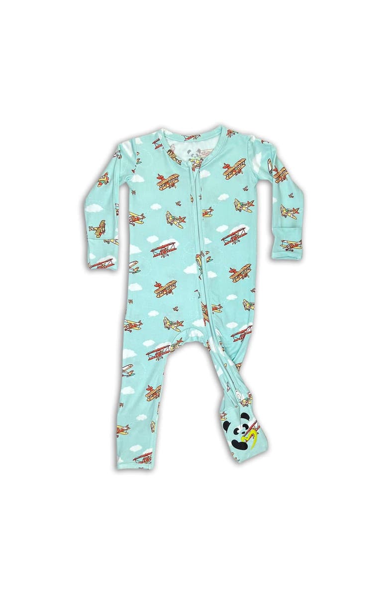Bellabu Bear Baby Vintage Airplanes Convertible Footie, Main, color, Vintage Airplanes