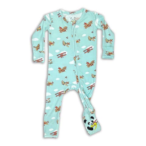 Baby Vintage Airplanes Convertible Footie (Baby)