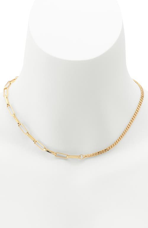 Allsaints Mix Chain Necklace In Gold