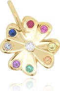 The Lovery Fine Jewelry Rainbow Gemstone Clover Charm