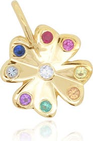 The Lovery Fine Jewelry Rainbow Gemstone Clover Charm