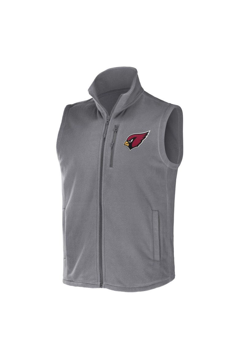 Men's NFL x Darius Rucker Collection by Fanatics Gray Arizona Cardinals Polar Fleece Full-Zip Vest, Alternate, color, Gray