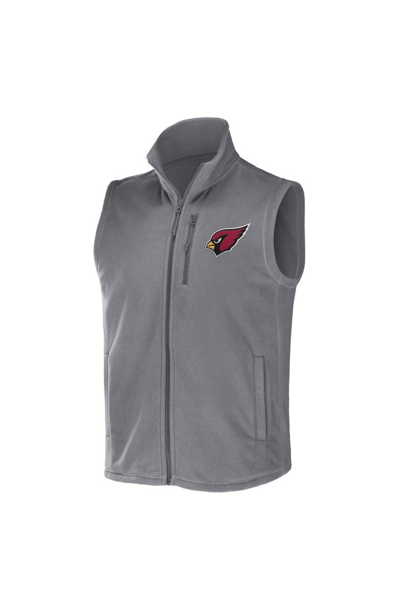 NFL X DARIUS RUCKER Men's NFL x Darius Rucker Collection by Fanatics Gray Arizona Cardinals Polar Fleece Full-Zip Vest, Alternate, color, Gray
