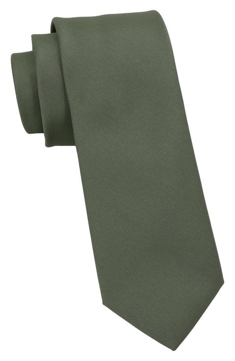 Solid Satin Tie
