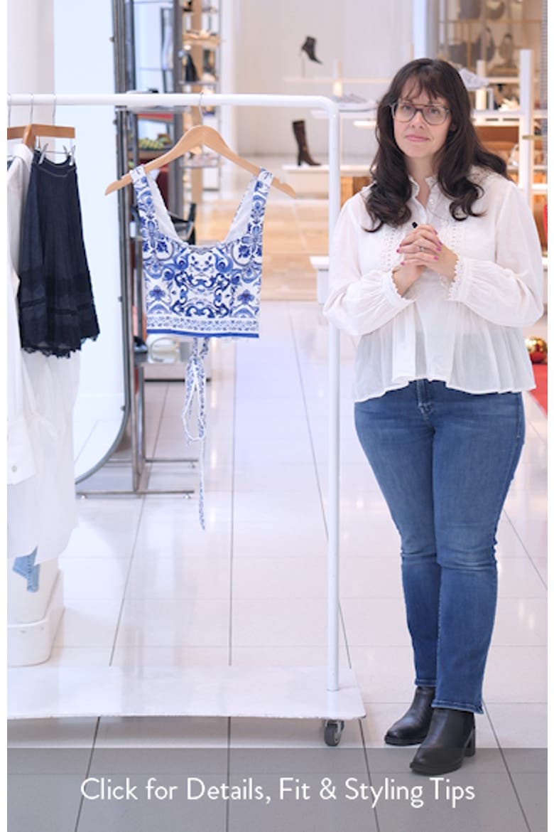 Miriam Tie Back Linen Blend Crop Top video