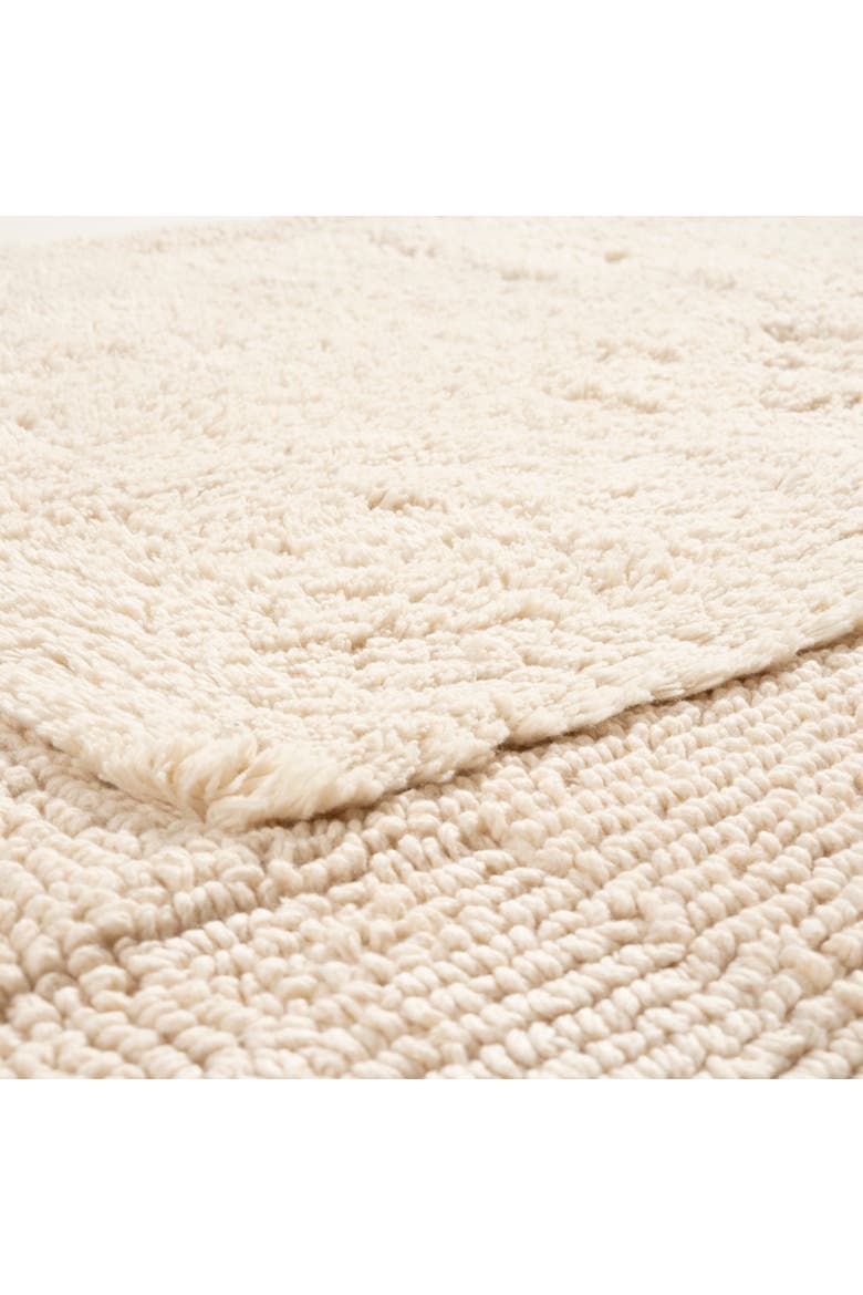 Punjab Double Sided 100% Cotton Bath Mat Spa-Inspired, Alternate, color, Ivory