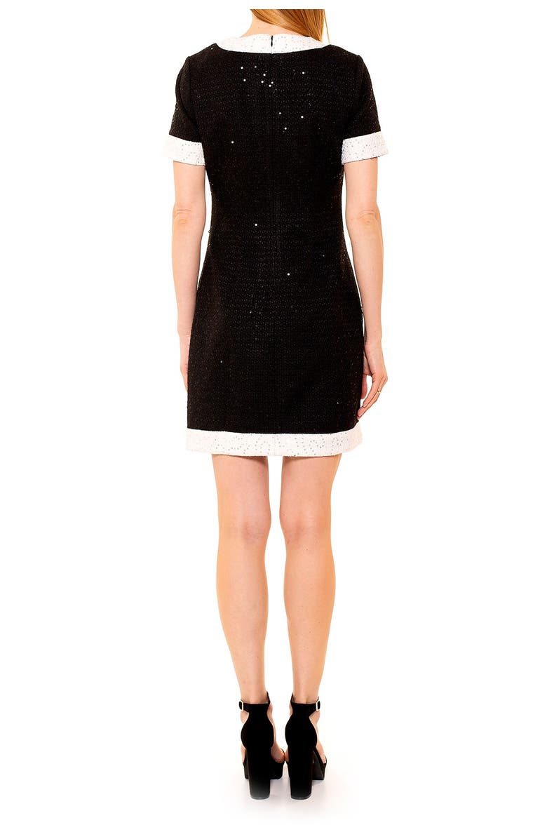 Alexia Admor Colorblock Tweed Shift Dress, Alternate, color, 