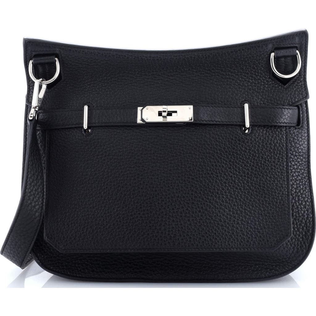 Pre-owned Hermes Hermes Jypsiere Bag Clemence 28 In Black