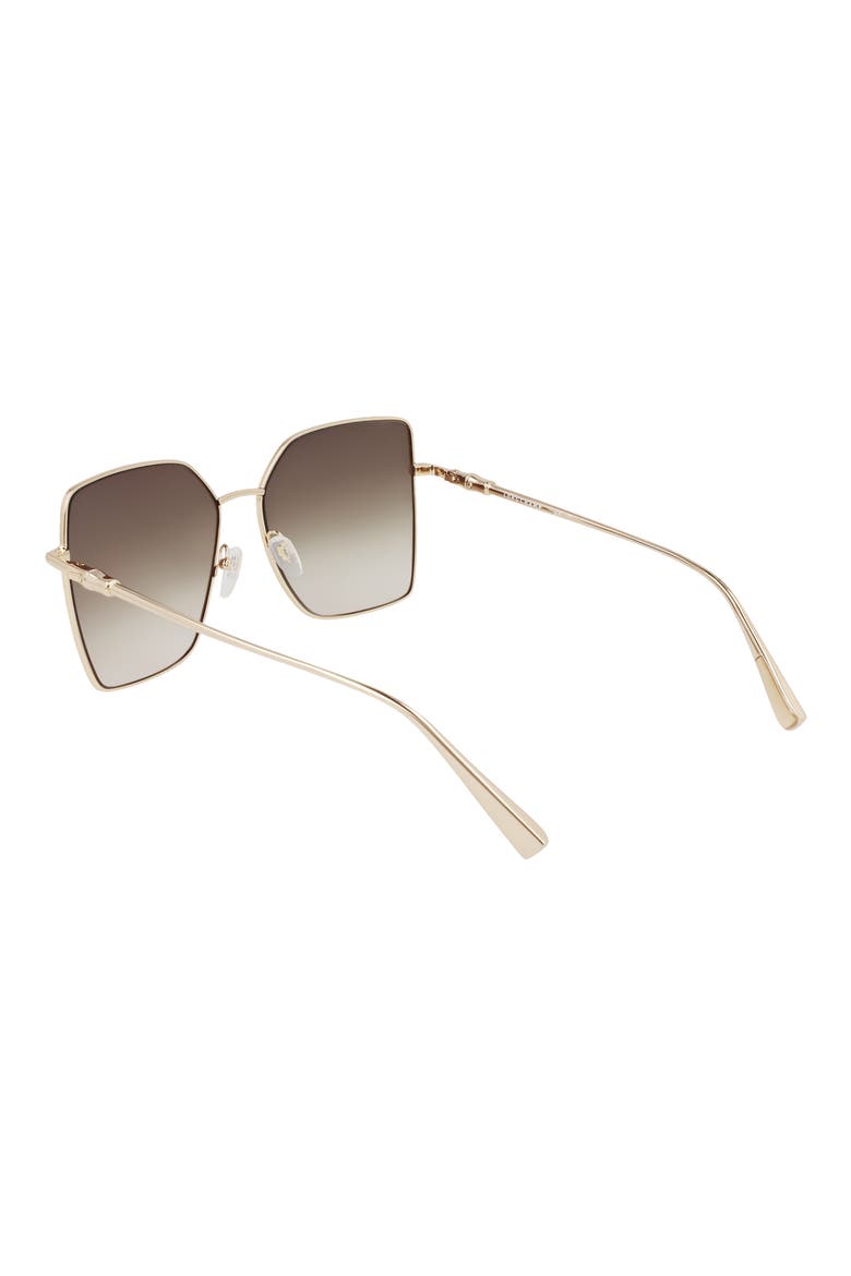 Roseau 57mm Gradient Butterfly Sunglasses, Alternate, color, GOLD/ GRADIENT KHAKI