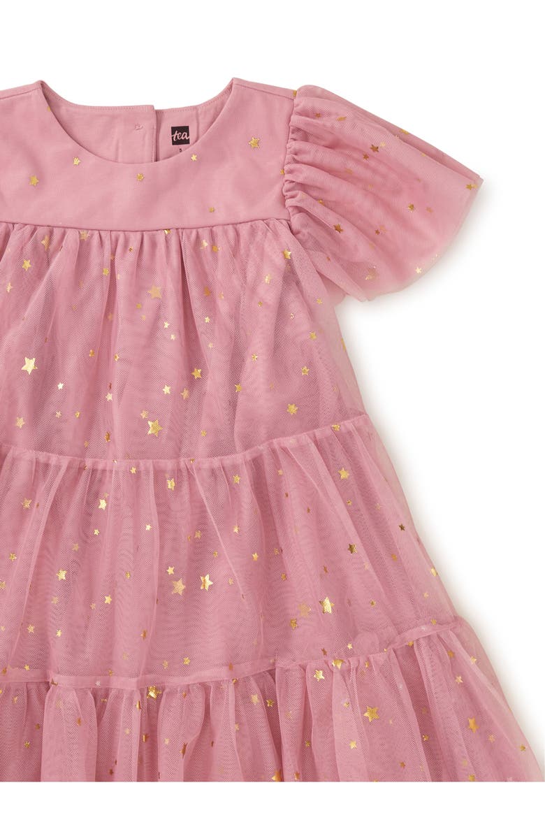 Tea Collection Tiered Tulle Sparkle Dress, Alternate, color, 